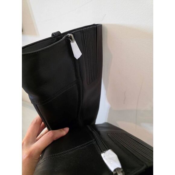 Propet Womens Tasha WFX095L Black Round Toe Mid Calf Riding Boots Size 6.5 NWOB - Picture 6 of 11
